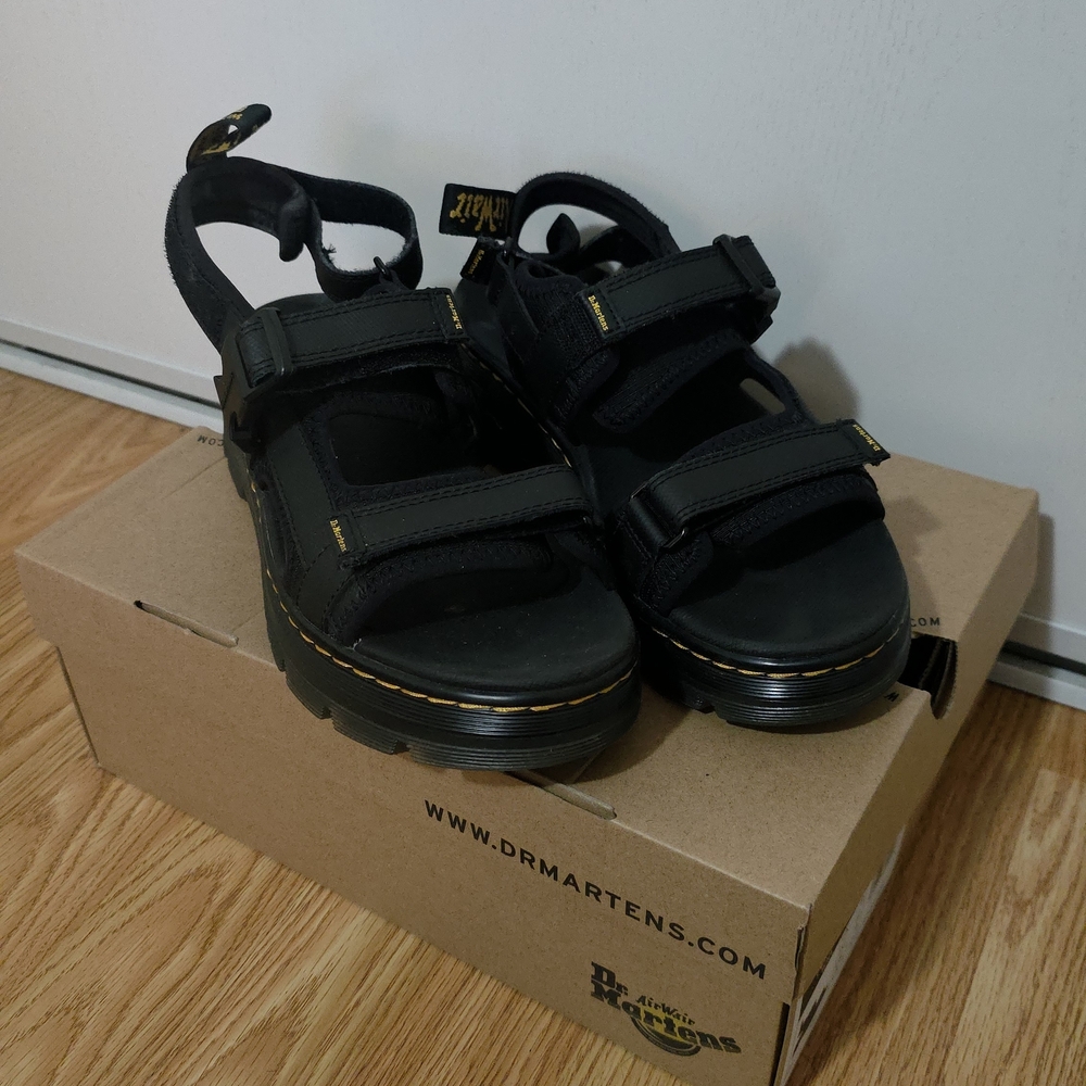 Dr. Martens Black Sandals